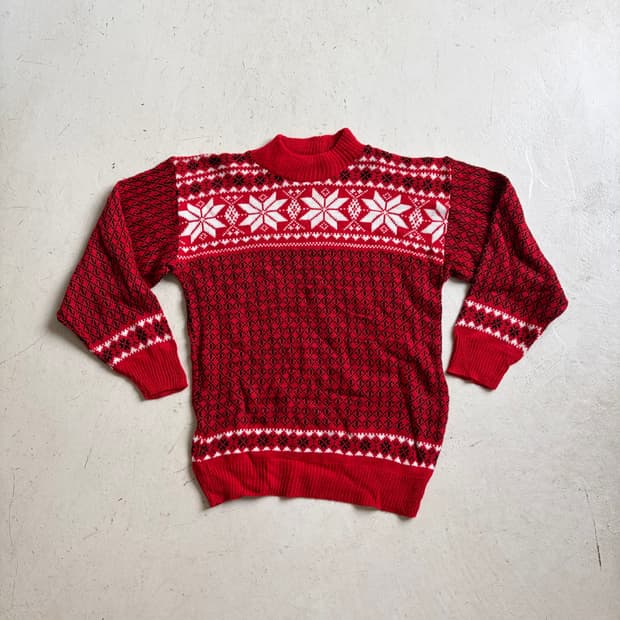 80s USA 아메리칸 프라이드 빈티지 아크릴 니트 M