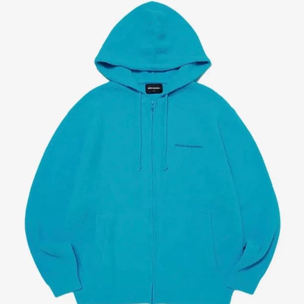 위캔더스 후드집업 HAIRY KNIT ZIPUP HOODIE 