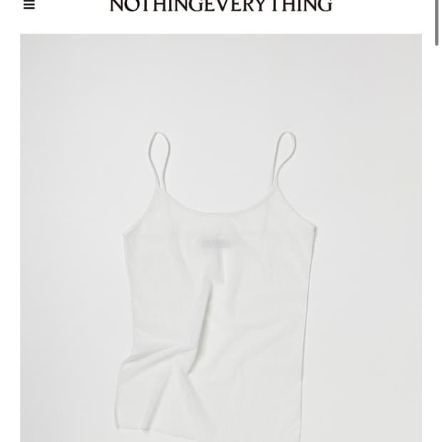 낫띵에브리띵 메쉬 슬리브리스 화이트
