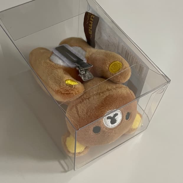 리락쿠마 인형 헤어 머리핀