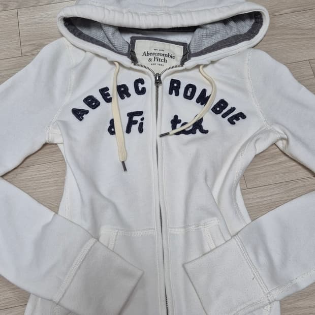 아베크롬비 화이트 후드집업xs