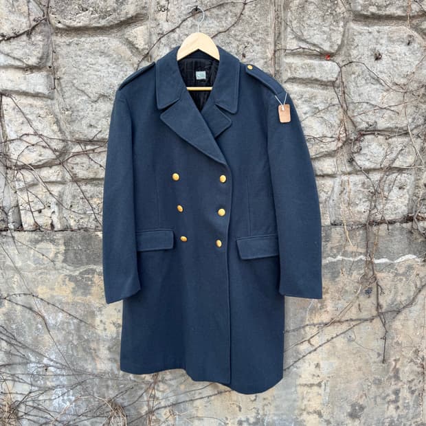 60s 스웨덴군 오리지널 울 코트