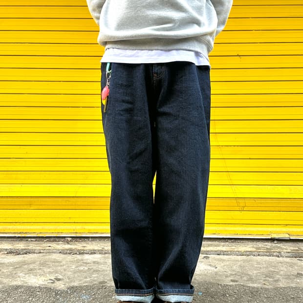 비슬로우 인디고 와이드핏 데님 팬츠 32