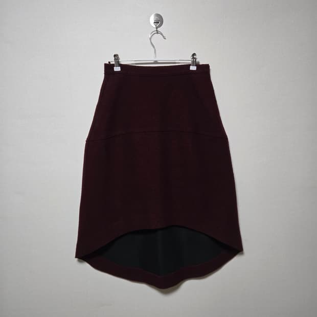 코스 언밸런스 울 미디 스커트/ 여성 스커트/ 여성 치마 