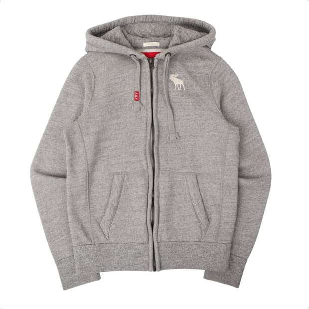 아베크롬비 스몰 로고 후드집업