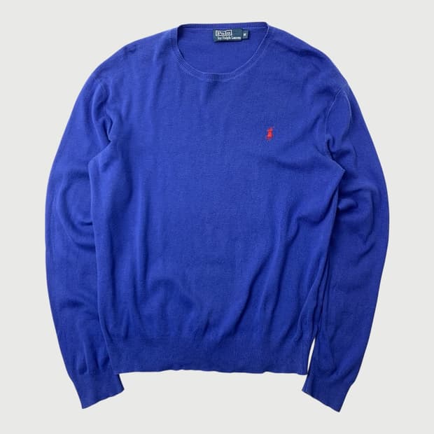 [M/정품] 폴로 랄프로렌 니트 블루 L1-0018