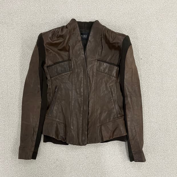 82 한섬 타임 양가죽 자켓 0220M