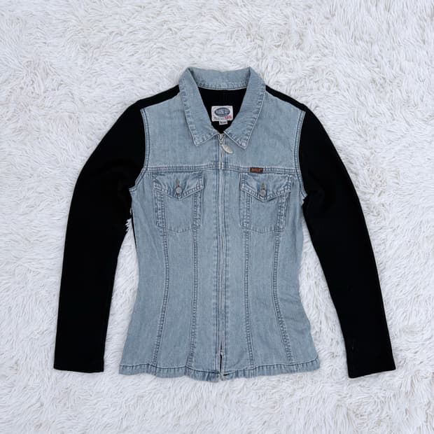 슬림데님자켓