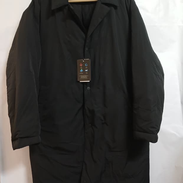 (새상품,L,100)테이트TATE 솔리드 오버핏 롱패딩 코트 블랙