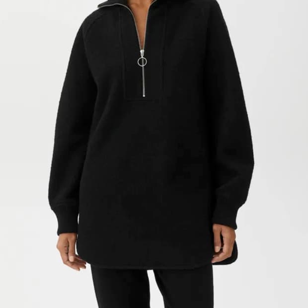 아르켓 보일드 울 하프 집업 카라니트 XS