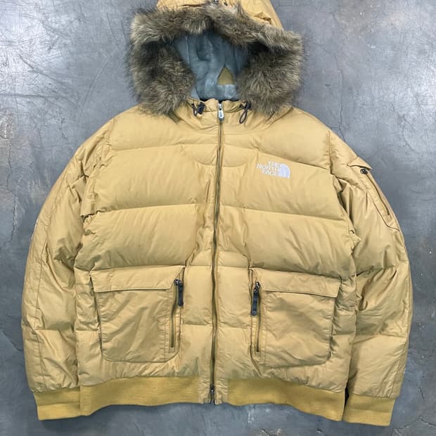 노스페이스 550 고담 퍼 후드 패딩