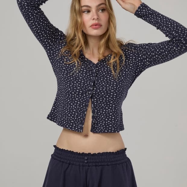 글로니 PROVINCE EYELET CARDIGAN