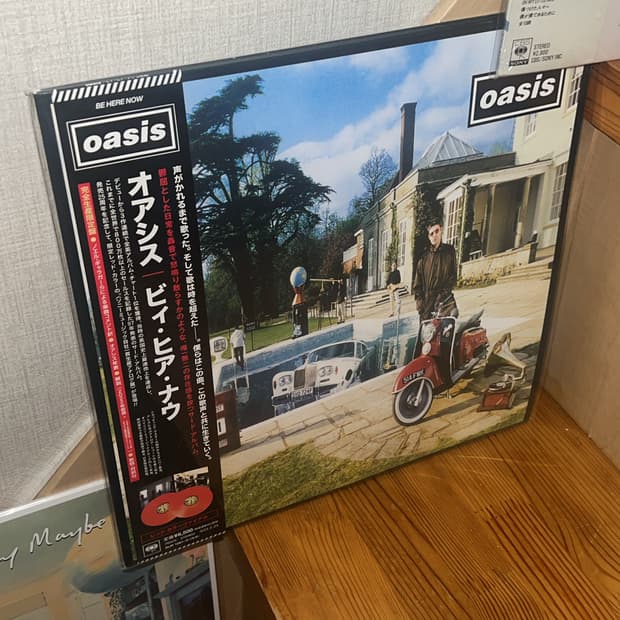 oasis 3rd “be here now” lp japan limited