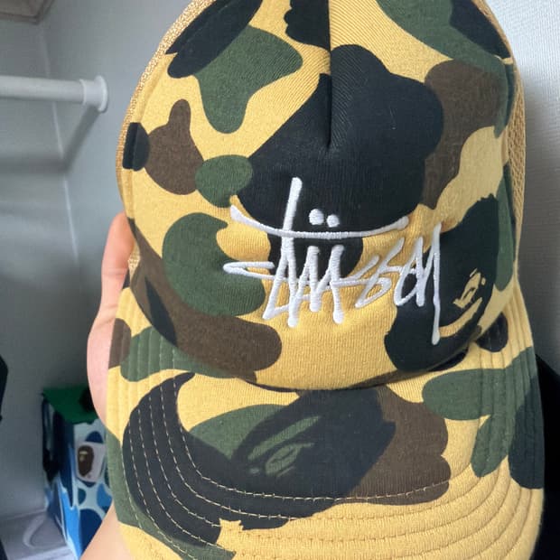 베이프 스투시 20주년 콜라보 트러커 캡