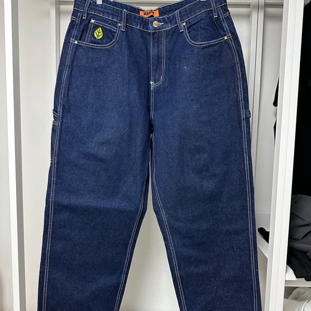 버터굿즈 와이드 배기 데님 팬츠 34 급처