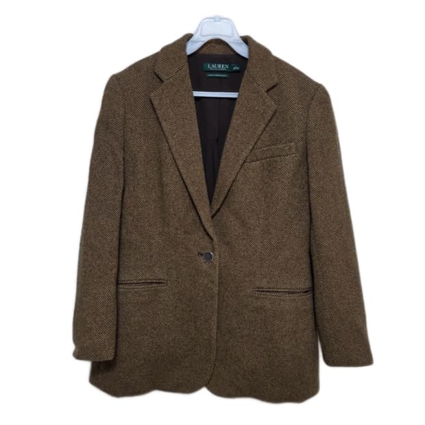 🤎로렌 랄프로렌 브라운 헤링본 자켓🤎