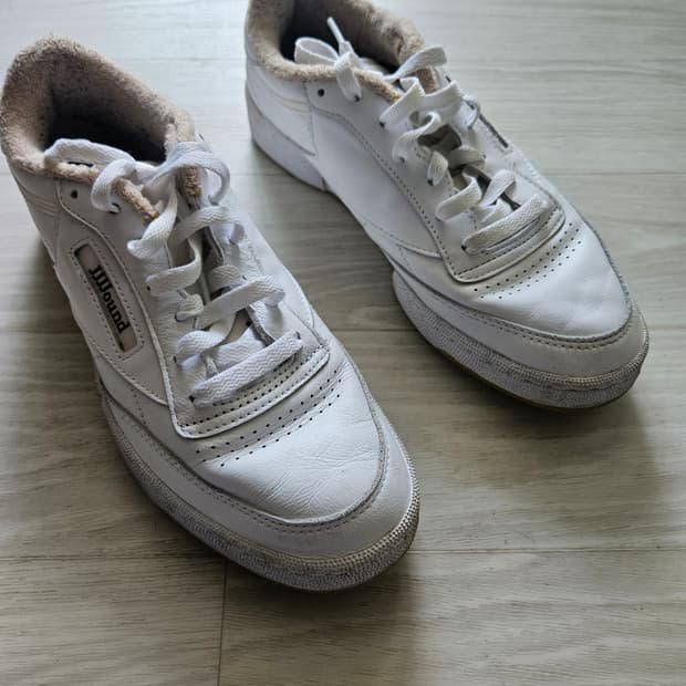 리복 자운드 클럽c 화이트 검 265mm