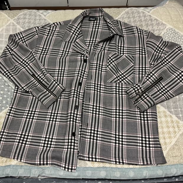 <거의 새것> [L] acha 오버핏 체크 셔츠