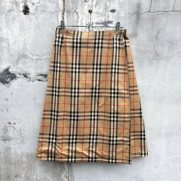 Burberrys 90s 버버리 노바체크 리버시블 양면 스커트