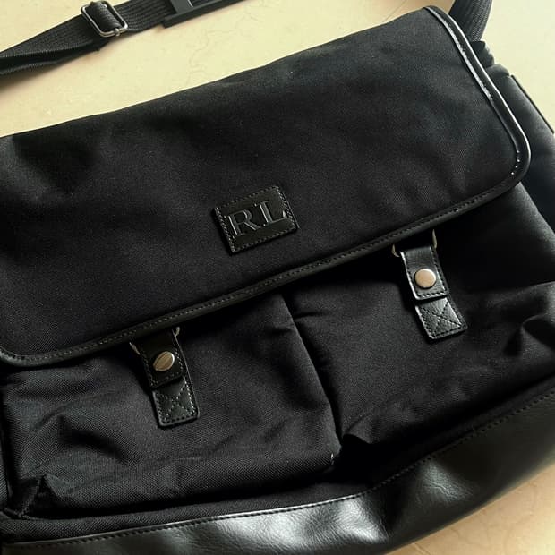 폴로 랄프로렌 블랙 빈티지 메신저백