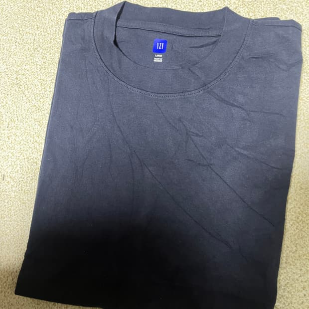 칸예 이지갭 숏슬리브 반팔 네이비 L 새상품