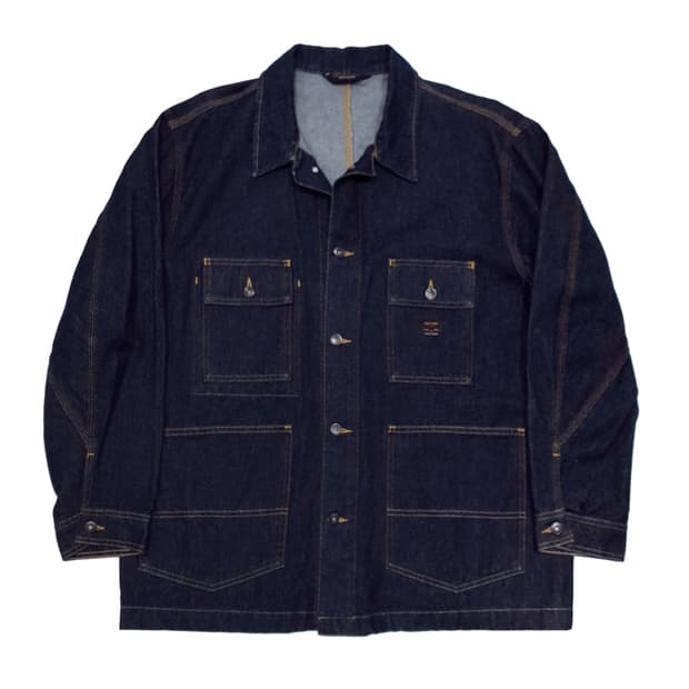 폴로 데님 초어 자켓 반 자켓 90s m (105) polo jeans