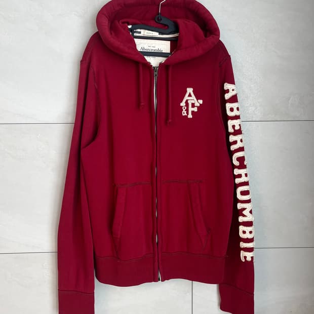 아베크롬비 A&F 후드집업 버건디 [L]