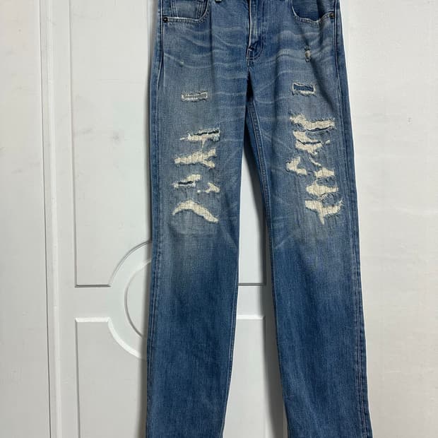 리바이스 502 리페어 데님 팬츠