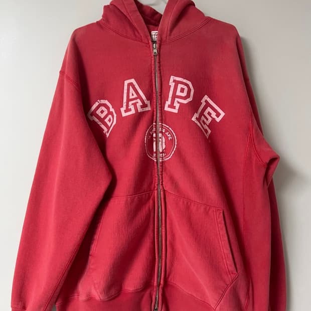 (L) 희귀 00‘S BAPE HOODIE ZIP-UP