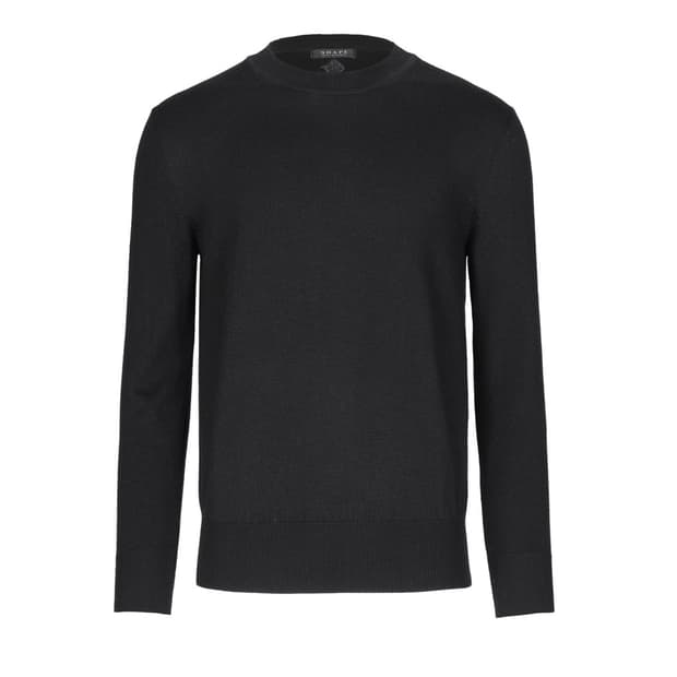 쉐입부티크 Premium WOOL Crew neck knit 블랙 새상품