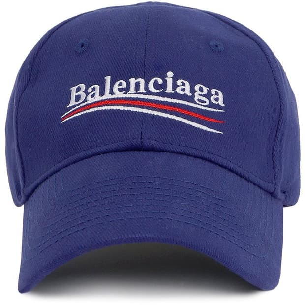 Balenciaga 발렌시아가 웨이브로고 볼캡 네이비
