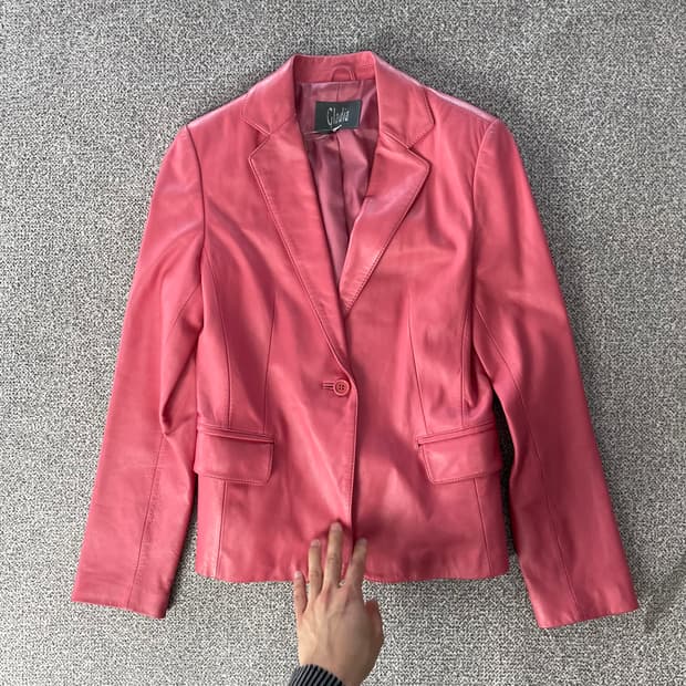Gladia 핑크 가죽 지켓