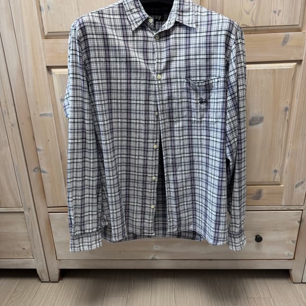 올드 스투시 체크셔츠