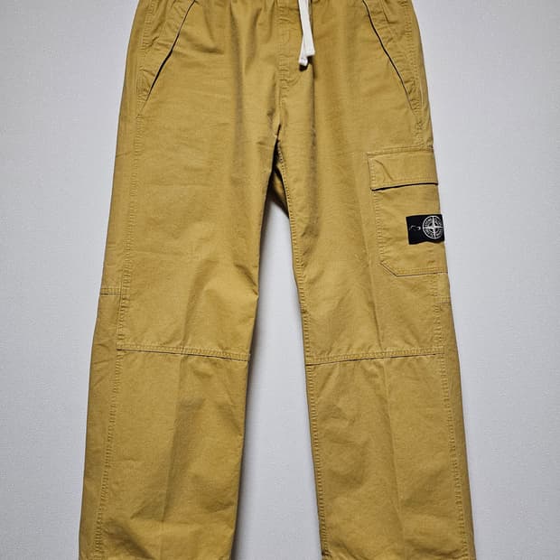 스톤아일랜드 파나마 리사이클드 옥사이드 플레이팅 카고 팬츠