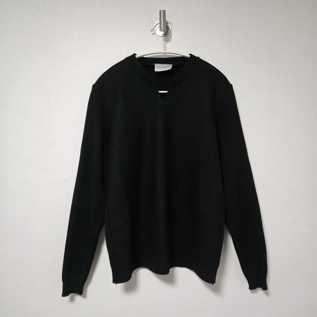 솔리드옴므 블랙 캐시미어 니트 / 남성 니트/남자 니트 