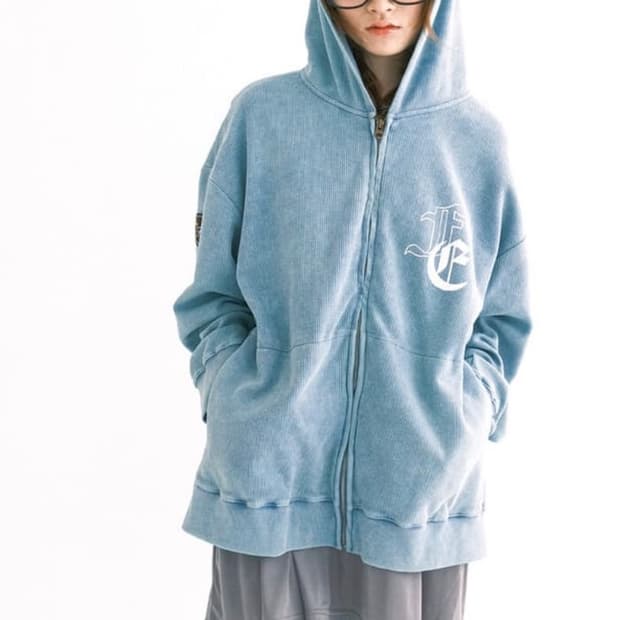 샵페어리 와플 후드집업