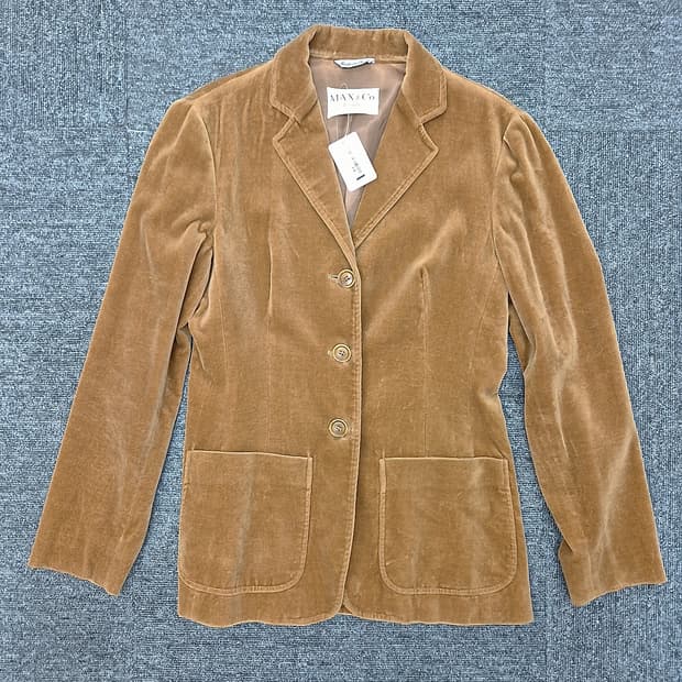 [S]<맥스 앤 코>브라운 벨벳 재킷