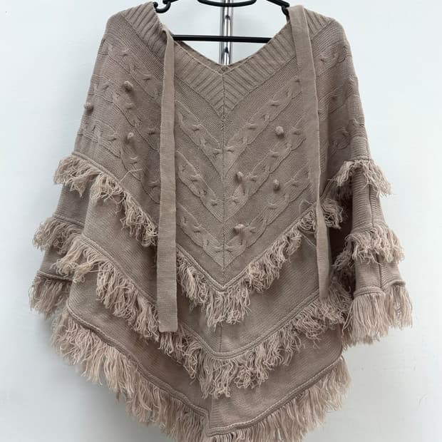 빈티지 브라운 케이프 망토