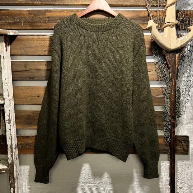 [M]90's 엘엘빈 우먼스 Made in USA 차콜그레이 울 니트