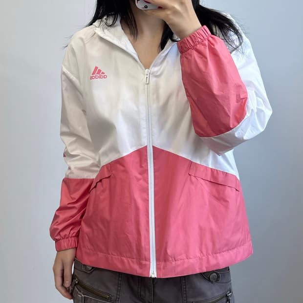 아디다스 사이드로고 바람막이