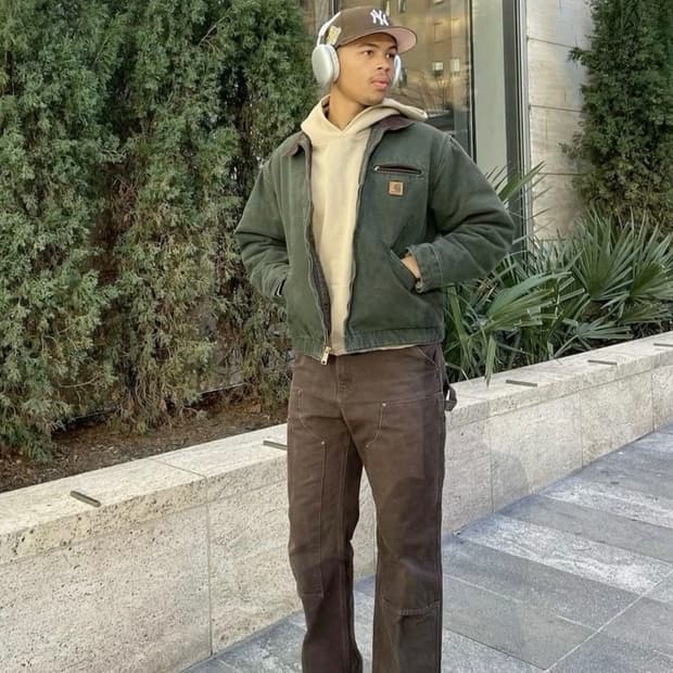 칼하트 디트로이트 j97 vtg 자켓(모스그린)