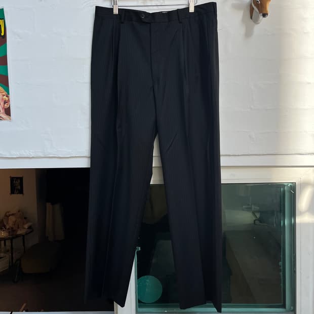 Ermenegildo Zegna 제냐 핀 스트라이프 트라우저