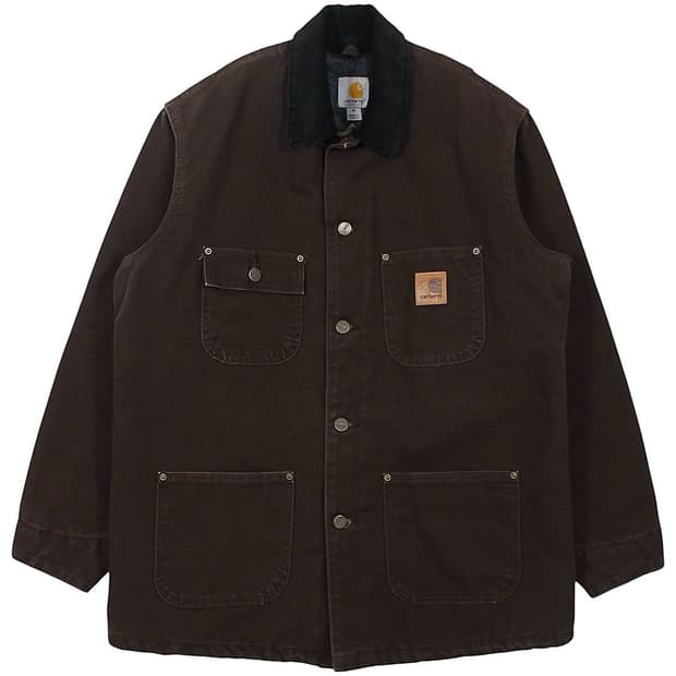2013 칼하트 C02 DKB 초어 코트 자켓 블랭킷 안감 다크브라운
