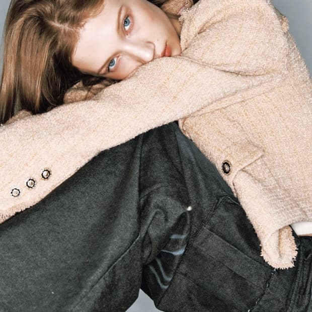 아수라 태슬 트위드 자켓