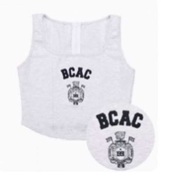 배드블러드 엠블렘 스웻 뷔스티에 - 애쉬그레이