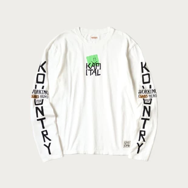 캐피탈JERSEY CREW LONG SLEEVE T