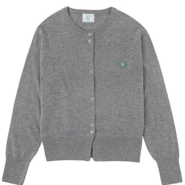 노컨텐츠 Cashmere wool button cardigan