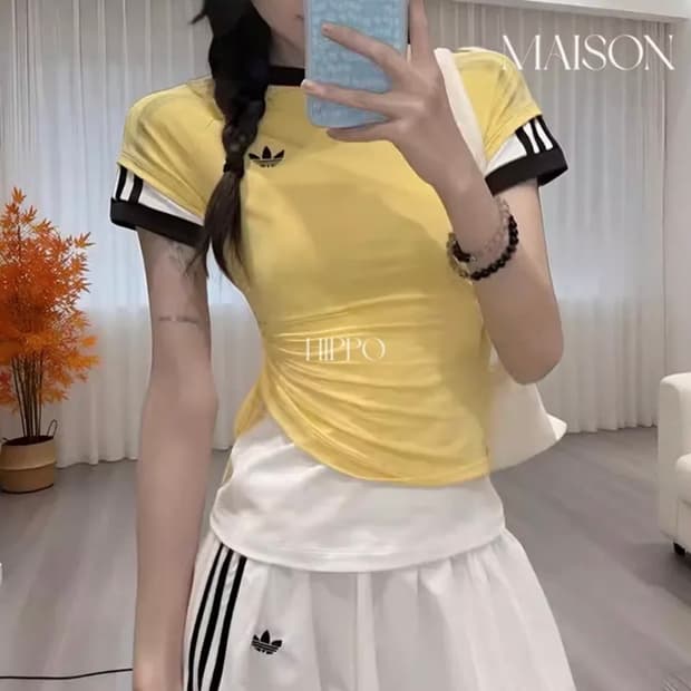 아디다스 더블 레이어드 캘리 티 새상품
