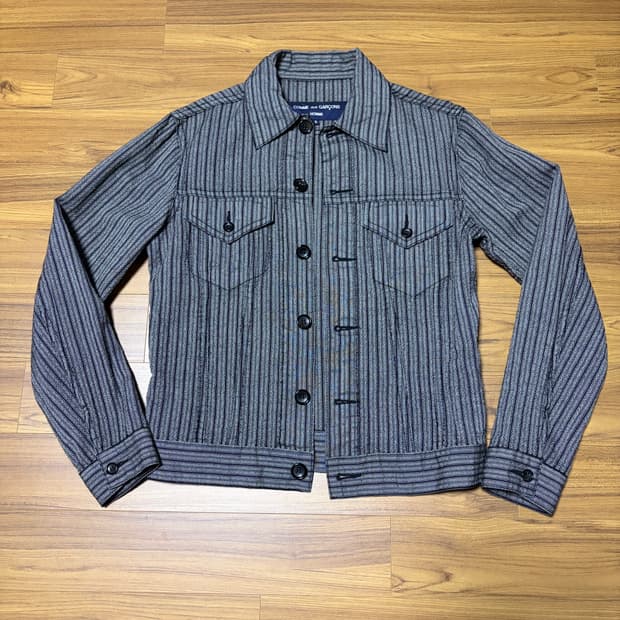 꼼데가르송 옴므 울 트러커 자켓