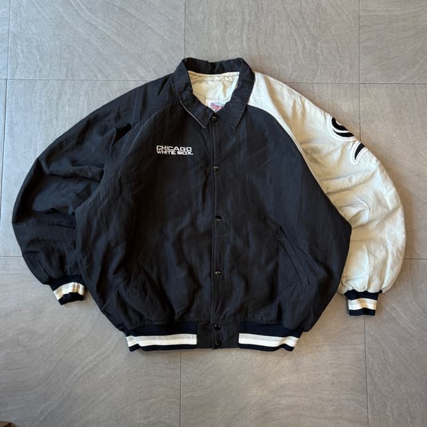 90s 90년대 미국 생산 스타터 시카고 화이트 삭스 자켓 